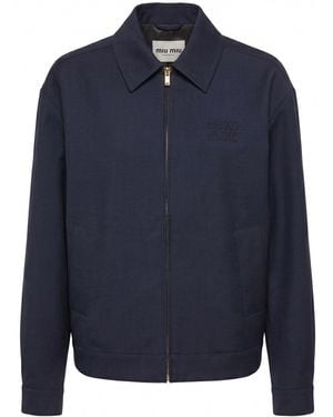 Miu Miu Mohair Jacket - Blue