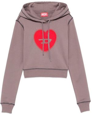 DIESEL 'F-Slimmy-Hood-S5' Hooded Jumper - Pink