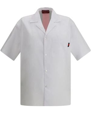 Gucci 'Disco' Bowling Shirt - Grey