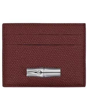 Longchamp 'Le Roseau' Card Holder - Purple