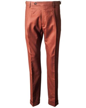 Berwich Relaxed Fit Trousers - Red
