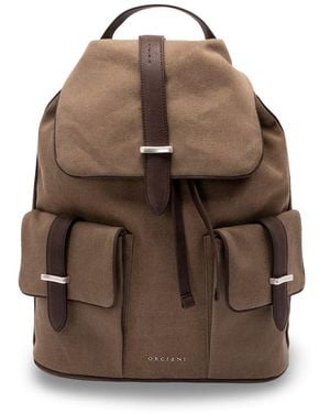 Orciani 'Safari' Backpack - Brown