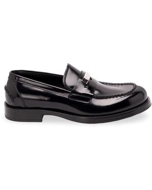 Dolce & Gabbana Brushed Leather Loafers - White