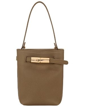 Longchamp 'Le Smart Flow' Extra Small Bucket Bag - Natural