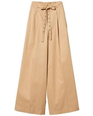 Twinset Palazzo Trousers - Natural