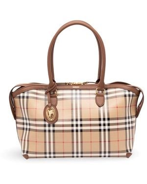 Burberry Small Zipped Tote - Metallic