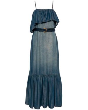 Pinko 'Chiarodiluna' Denim Dress - Blue