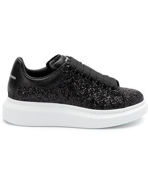 McQueen Glitter `Oversize` Sneakers - Black