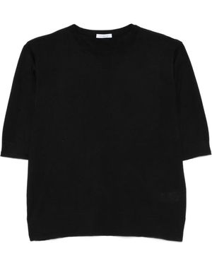 Malo Crew-Neck Sweater - Black
