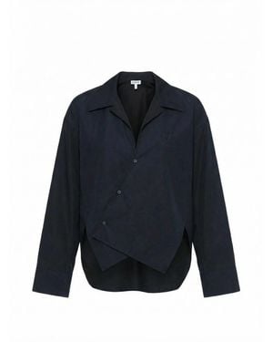 Loewe Cotton Asymmetric Shirt - Blue