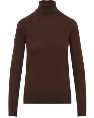 Ermanno Scervino Turtle Neck Jumper - Brown