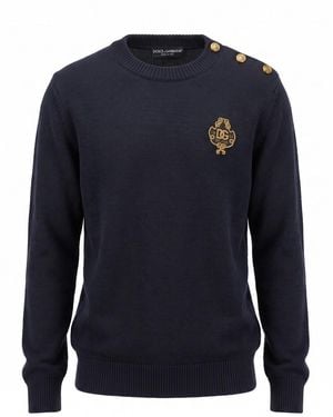 Dolce & Gabbana Roundneck Jumper - Blue