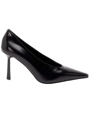 Prada Leather Court Shoes - Black
