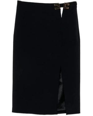 Elisabetta Franchi Midi Skirt - Black