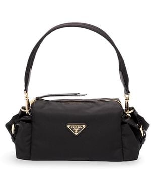 Prada Re-Nylon Shoulder Bag - Black