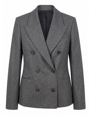 Brunello Cucinelli Suit-Type Jacket - Black
