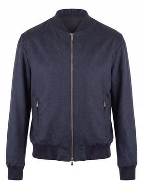 Barba Napoli Cashmere Jacket - Blue