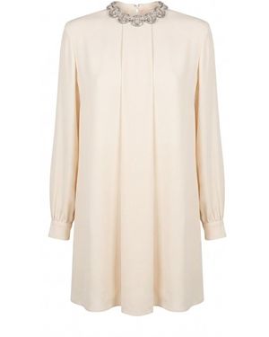 Valentino Garavani 'Embroidered' Mini Dress - Natural