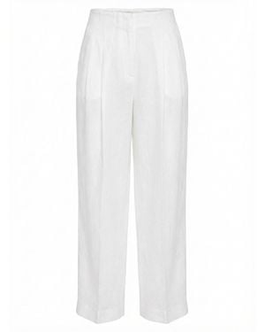 120% Lino Trousers - White