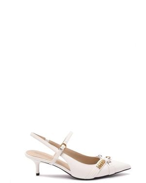 Pinko 'Gloria 18' Slingbacks - White