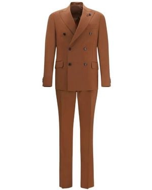 Lardini 'Iconic Drop 7 Reg' Suit - Brown