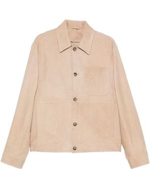 Altea 'Lewin' Leather Jacket - Natural