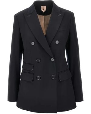 Max Mara Double-Breasted Jacket - Black
