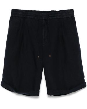 Brunello Cucinelli Linen Bermuda Shorts - Black