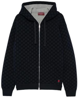 Gucci Hooded Viscose Sweatshirt - Black