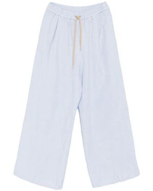 Berwich Wide Leg Trousers - White