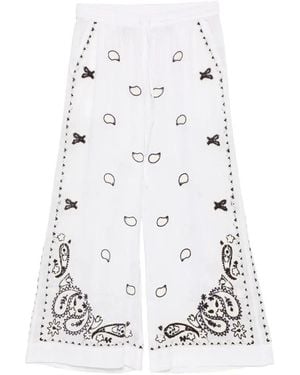 P.A.R.O.S.H. Embroidery Pants - White