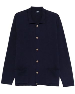 Barba Napoli Cardigan - Blue