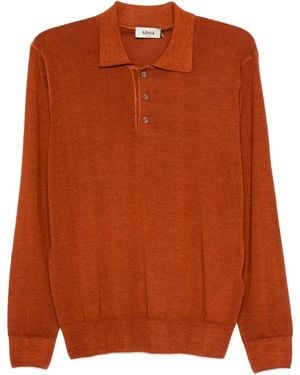 Altea Long Sleeve Polo-Neck Sweater - Orange