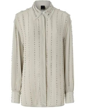 Pinko Chemise Caitlin À Ornements - Grey