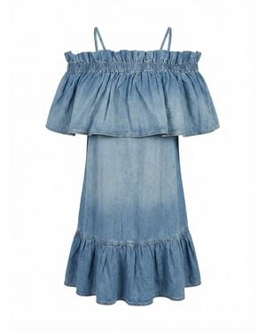 Pinko 'Cenacolo' Denim Dress - Blue