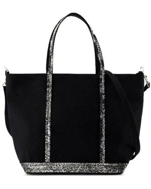 Vanessa Bruno Canvas Small Zipped Cabas Tote - Black