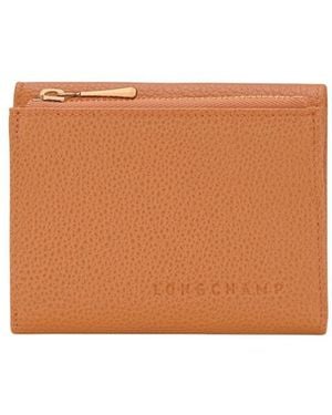 Longchamp 'Le Foulonné' Compact Wallet - White