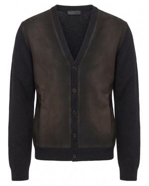 Prada Lambswool Cardigan - Black