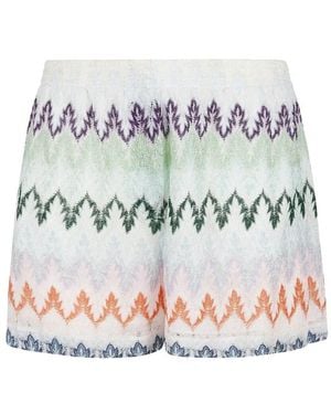 Missoni Multicolor Zig-Zag Shorts - Gray