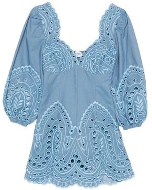 Charo Ruiz 'Esmare' Short Dress - Blue