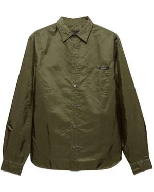 Prada Re-Nylon Classic Fit Shirt - Green