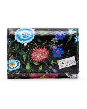 Gucci 'Essence Flora' Wallet - Blue