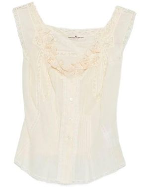 Ermanno Scervino Top With Embroidery - White