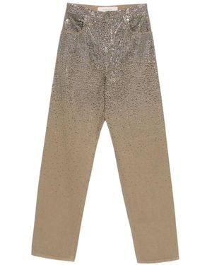 Golden Goose Swarovski-Crystal-Embellished Jeans - Grey