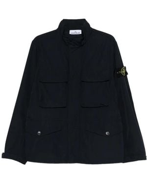 Stone Island Micro Twill Short Parka - Black