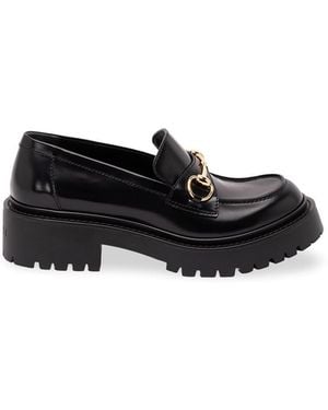 Gucci Leather Loafers - Black