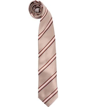 Brunello Cucinelli Textured Stripe Tie - White