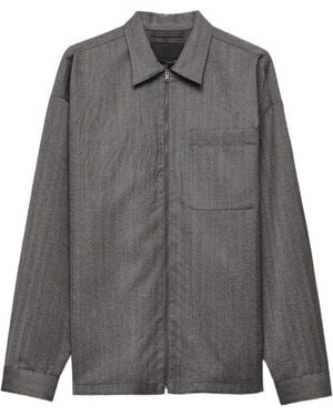 Prada Wool Shirt Jacket - Gray