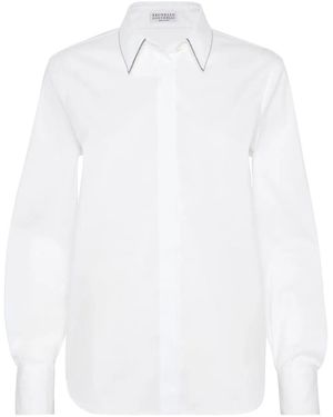 Brunello Cucinelli Cotton Blouse - White