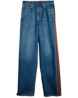 Gucci Denim Baggy Trousers - Blue